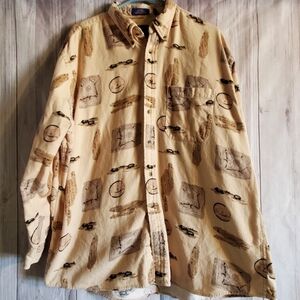 Pendleton mens long sleeve. Sz XL . 100% cotton. Western button up